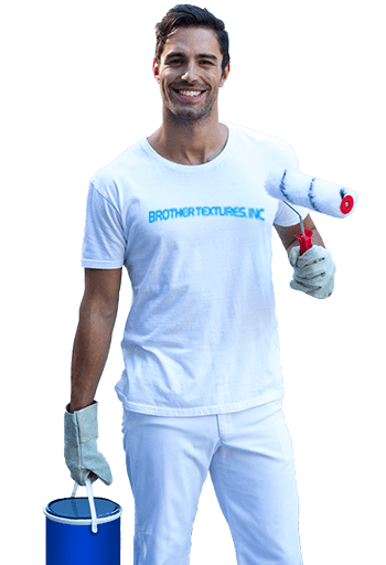 Man Holding A Roller Paint Brush Man Holding A Roller Paint Brush